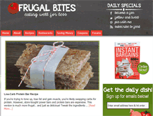 Tablet Screenshot of frugalbites.com